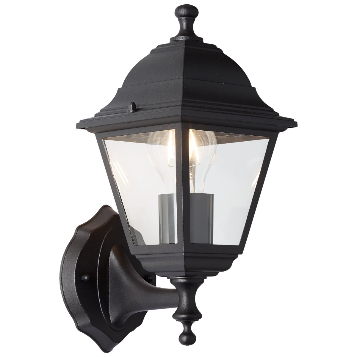 Nissie Negro lámpara de exterior De Brilliant - Con la clase de protección IP44, la lámpara está protegida contra salpicaduras de agua y es ideal para uso en exteriores, incluso en el techo.