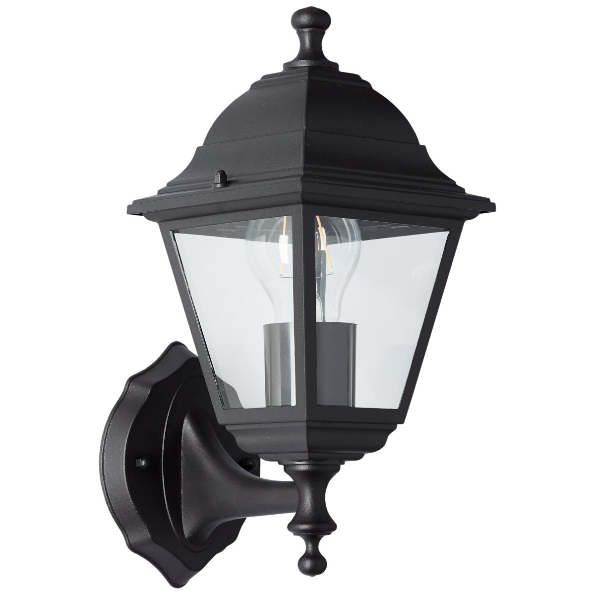 Nissie Negro lámpara de exterior De Brilliant - Con la clase de protección IP44, la lámpara está protegida contra salpicaduras de agua y es ideal para uso en exteriores, incluso en el techo.