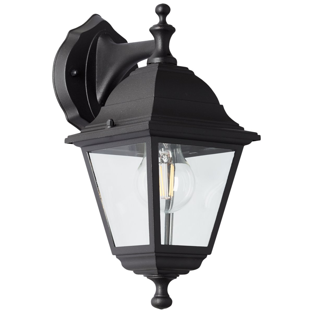 Nissie Negro lámpara de exterior De Brilliant - Con la clase de protección IP44, la lámpara está protegida contra salpicaduras de agua y es ideal para uso en exteriores, incluso en el techo.