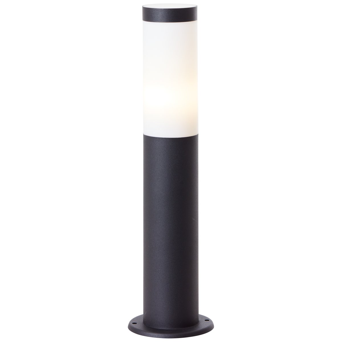 Dody 45cm Negro balizas De Brilliant - La lámpara tiene un grado de protección IP44 y, por lo tanto, es resistente a salpicaduras, lo que la hace perfecta para uso en exteriores, incluso en entornos menos protegidos.