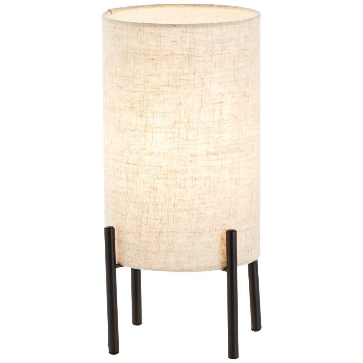 Fairhill 30cm Beige lámpara de mesa De Brilliant - Su tejido textil de alta calidad proporciona una luz cálida y agradable, mientras que el diseño clásico transmite una sensación de armonía y confort.