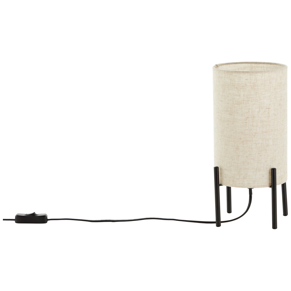 Fairhill 30cm Beige lámpara de mesa De Brilliant - Su tejido textil de alta calidad proporciona una luz cálida y agradable, mientras que el diseño clásico transmite una sensación de armonía y confort.