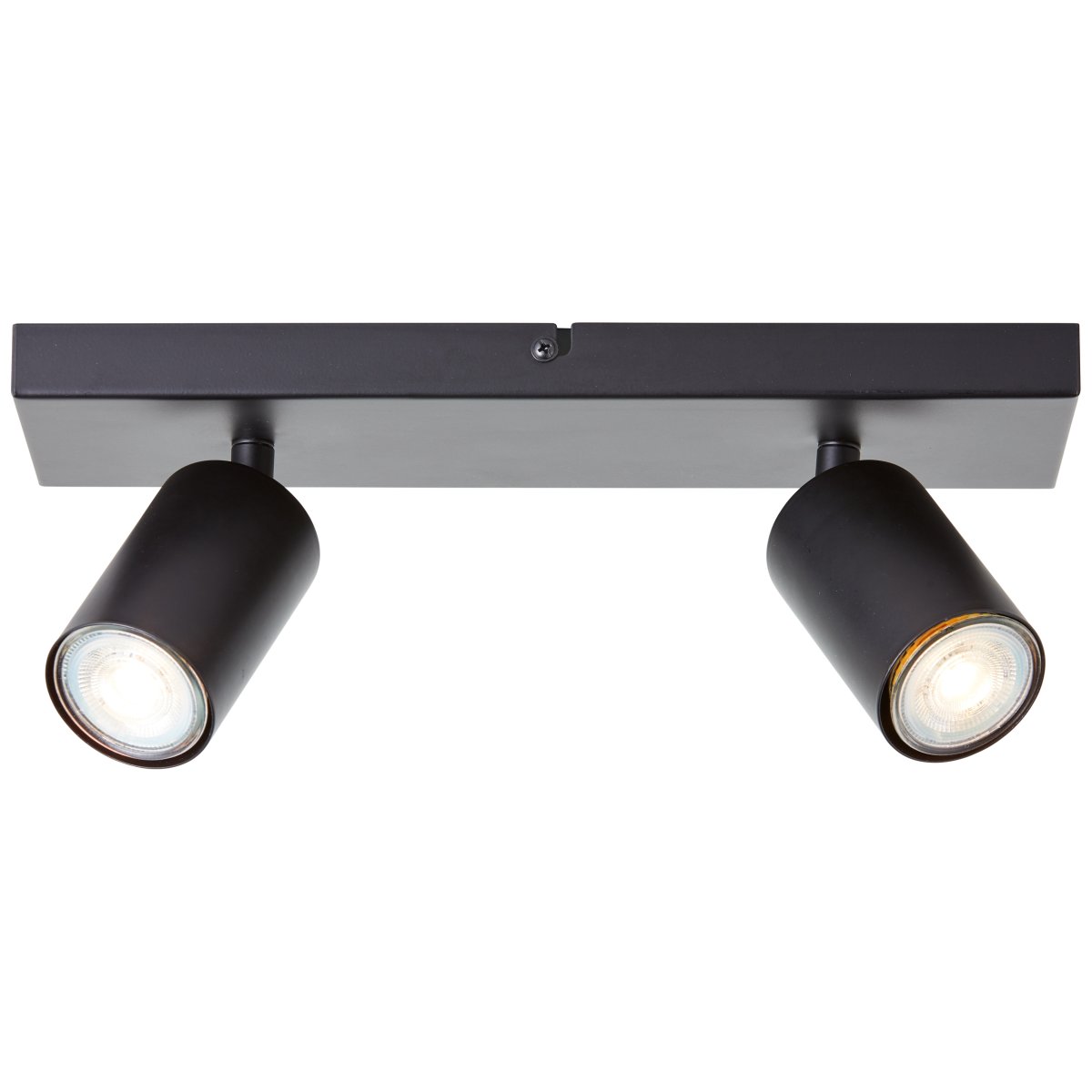Jello 2 Negro mate foco de techo De Brilliant - El metal negro mate proporciona un aspecto moderno, mientras que los cabezales de lámpara ajustables facilitan la dirección de la luz para iluminar áreas específicas de la habitación.
