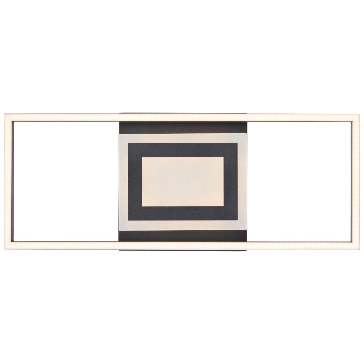 Besson 55cm Negro plafón De Brilliant - Con 2900 lúmenes, proporciona una luz lo suficientemente brillante como para servir como única fuente de luz en habitaciones de tamaño mediano.