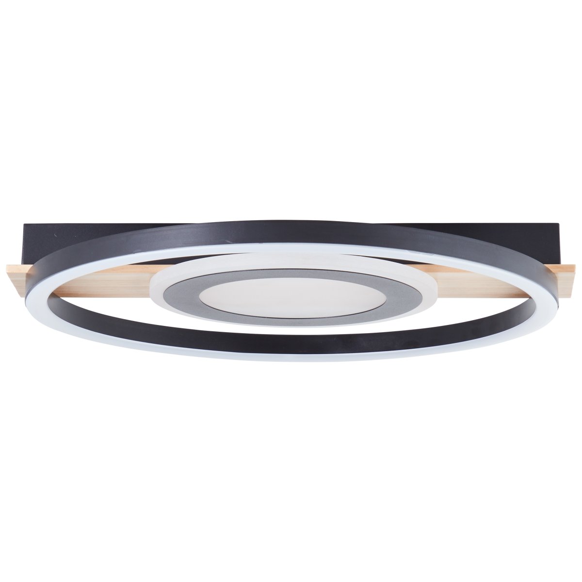 Maureen 40cm Negro plafón De Brilliant - Con tecnolog&iacute;a LED de bajo consumo y un brillo de 2900 l&uacute;menes, es lo suficientemente brillante como para servir como &uacute;nica fuente de luz en habitaciones de tama&ntilde;o mediano.