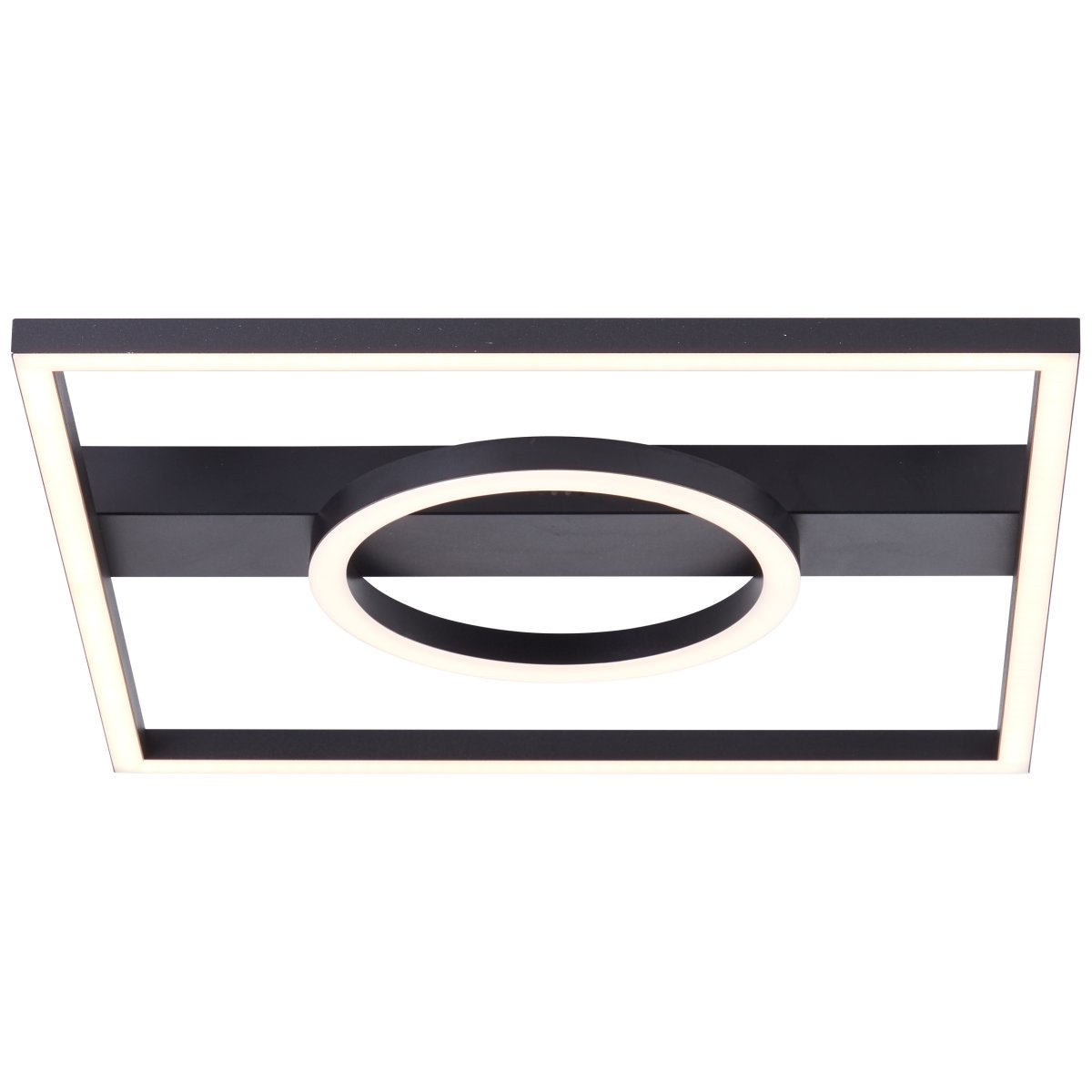 Maureen 40cm Negro plafón De Brilliant - Gracias a la tecnolog&iacute;a LED de bajo consumo y a sus 2700 l&uacute;menes, la l&aacute;mpara es lo suficientemente brillante como para servir como &uacute;nica fuente de luz en habitaciones de tama&ntilde;o mediano.