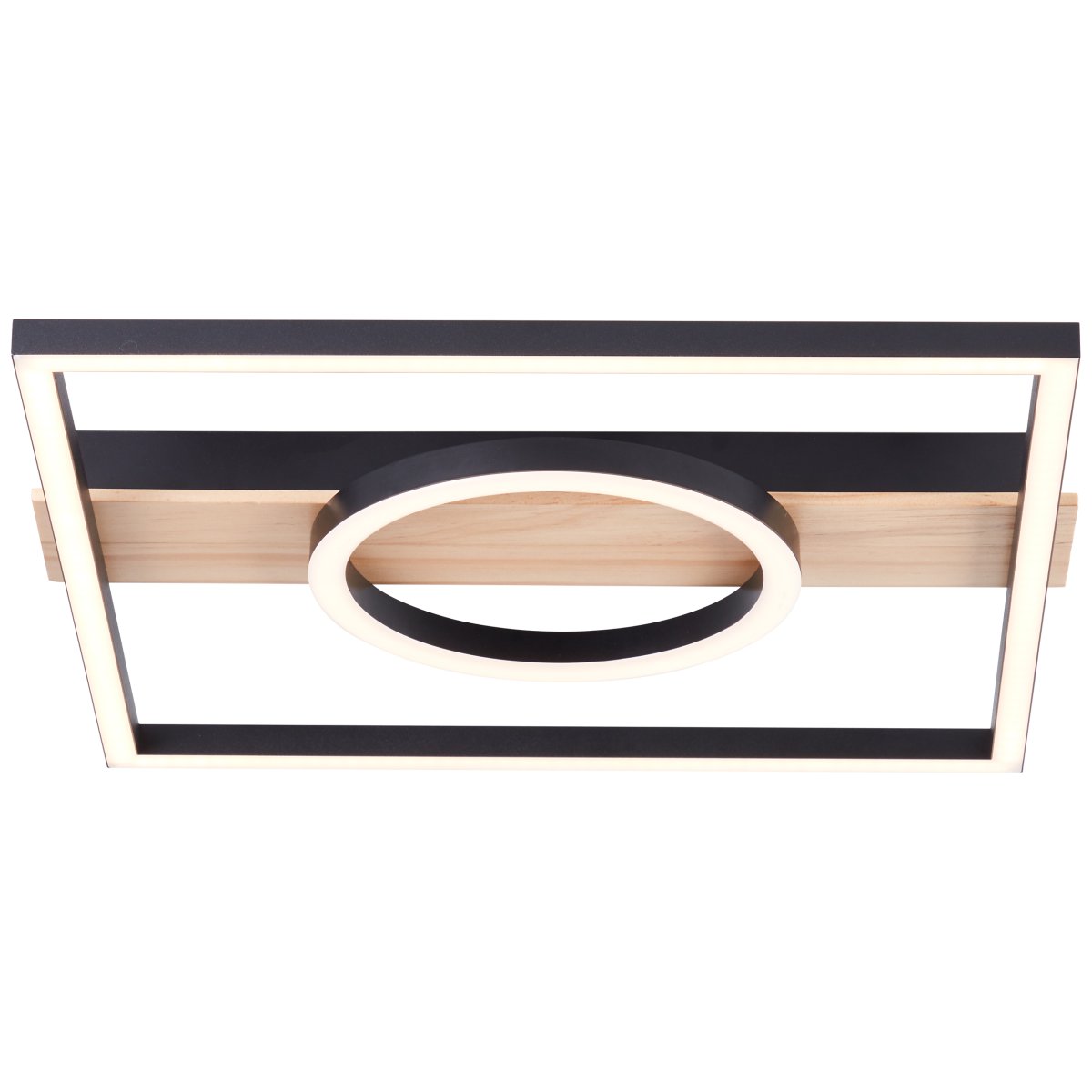 Maureen 42cm Negro plafón De Brilliant - Con un brillo de 2700 l&uacute;menes, proporciona una luz &oacute;ptima y la temperatura de color blanco c&aacute;lido de 3000 Kelvin crea una atm&oacute;sfera agradable.