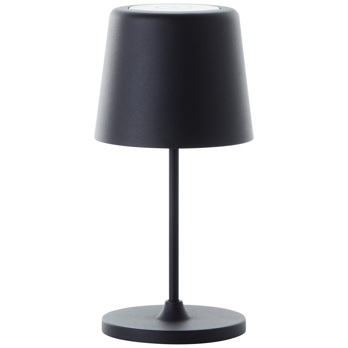 Kaami 37cm Negro mate portátil De Brilliant - La l&aacute;mpara de mesa dispone de un regulador t&aacute;ctil y ofrece una agradable luz blanca c&aacute;lida (3000 K, 310 l&uacute;menes).