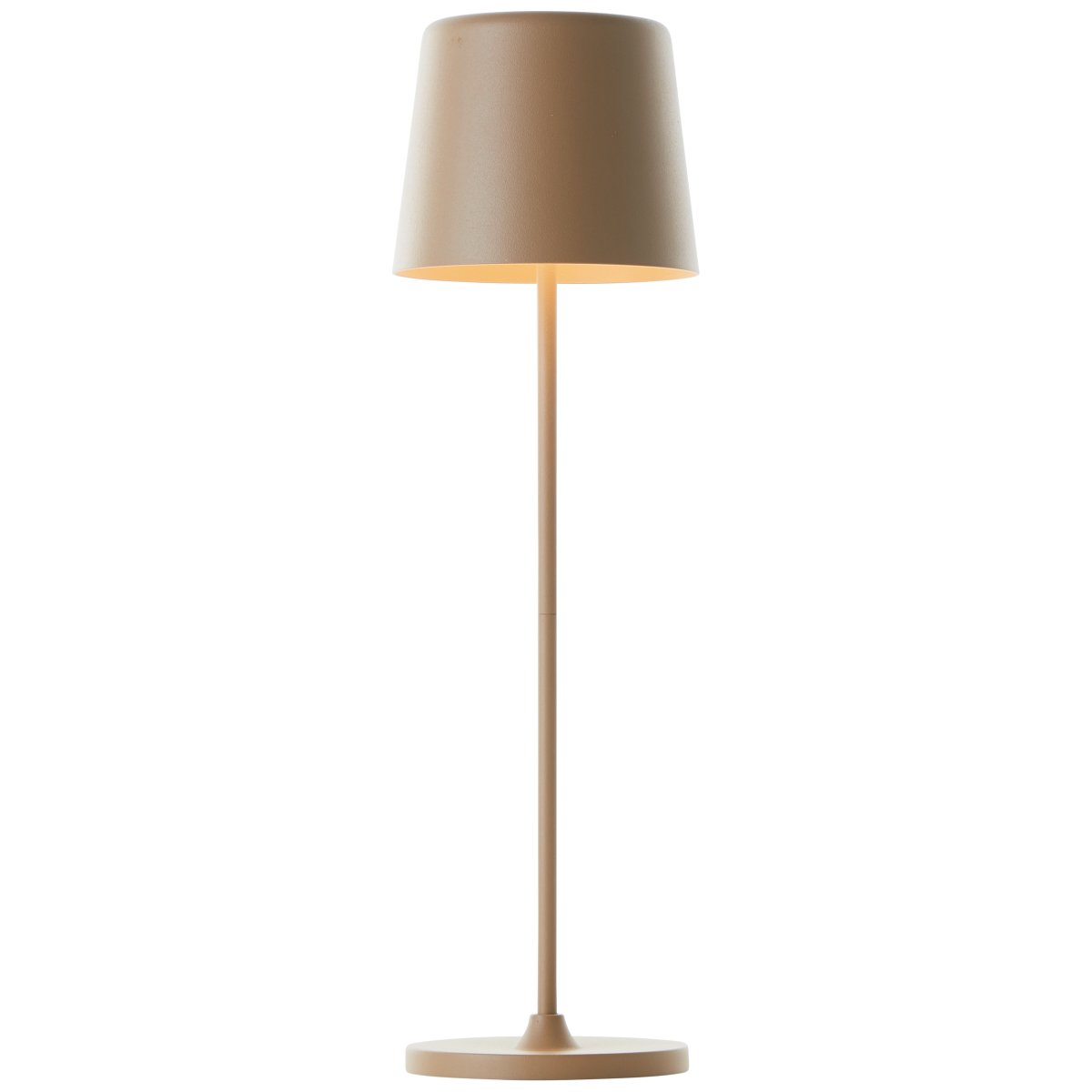 Kaami 37cm Capuchino mate portátil De Brilliant - La l&aacute;mpara de mesa dispone de un regulador t&aacute;ctil y ofrece una agradable luz blanca c&aacute;lida (3000 K, 310 l&uacute;menes).