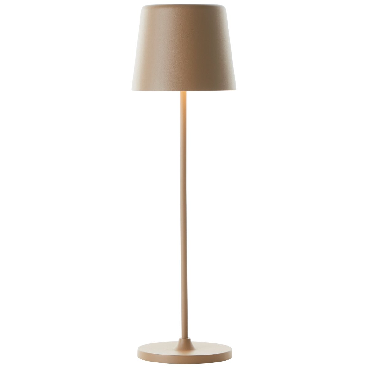 Kaami 37cm Capuchino mate portátil De Brilliant - La l&aacute;mpara de mesa dispone de un regulador t&aacute;ctil y ofrece una agradable luz blanca c&aacute;lida (3000 K, 310 l&uacute;menes).
