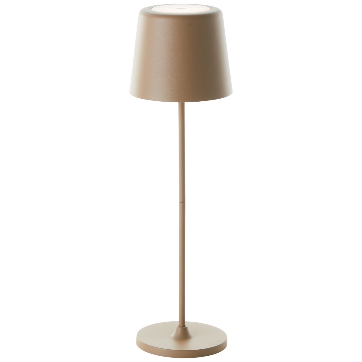Kaami 37cm Capuchino mate portátil De Brilliant - La l&aacute;mpara de mesa dispone de un regulador t&aacute;ctil y ofrece una agradable luz blanca c&aacute;lida (3000 K, 310 l&uacute;menes).