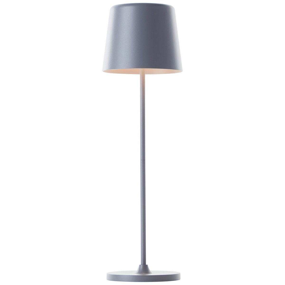 Kaami 37cm Gris mate portátil De Brilliant - La l&aacute;mpara de mesa dispone de un regulador t&aacute;ctil y ofrece una agradable luz blanca c&aacute;lida (3000 K, 310 l&uacute;menes).