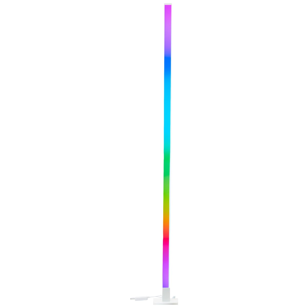 Neele Blanco lámpara de pie De Brilliant - La lámpara de pie LED Neele con iluminación RGB crea un juego de luz dinámico que se puede adaptar a diferentes estados de ánimo y combinaciones de colores.