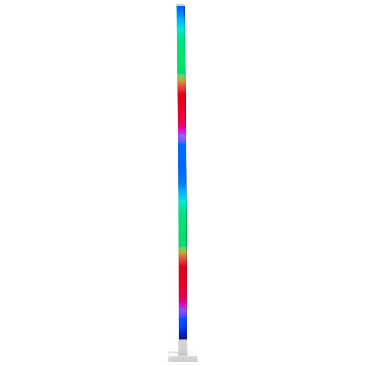 Neele Blanco lámpara de pie De Brilliant - La lámpara de pie LED Neele con iluminación RGB crea un juego de luz dinámico que se puede adaptar a diferentes estados de ánimo y combinaciones de colores.
