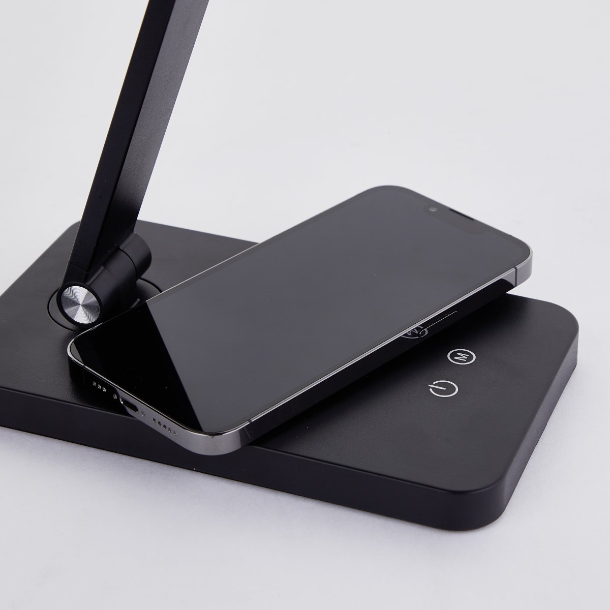 Florence 38cm Negro lámpara de escritorio De Brilliant - La luz cuenta con un regulador táctil de 3 etapas para controlar el brillo y ofrece luz blanca cálida y diurna.