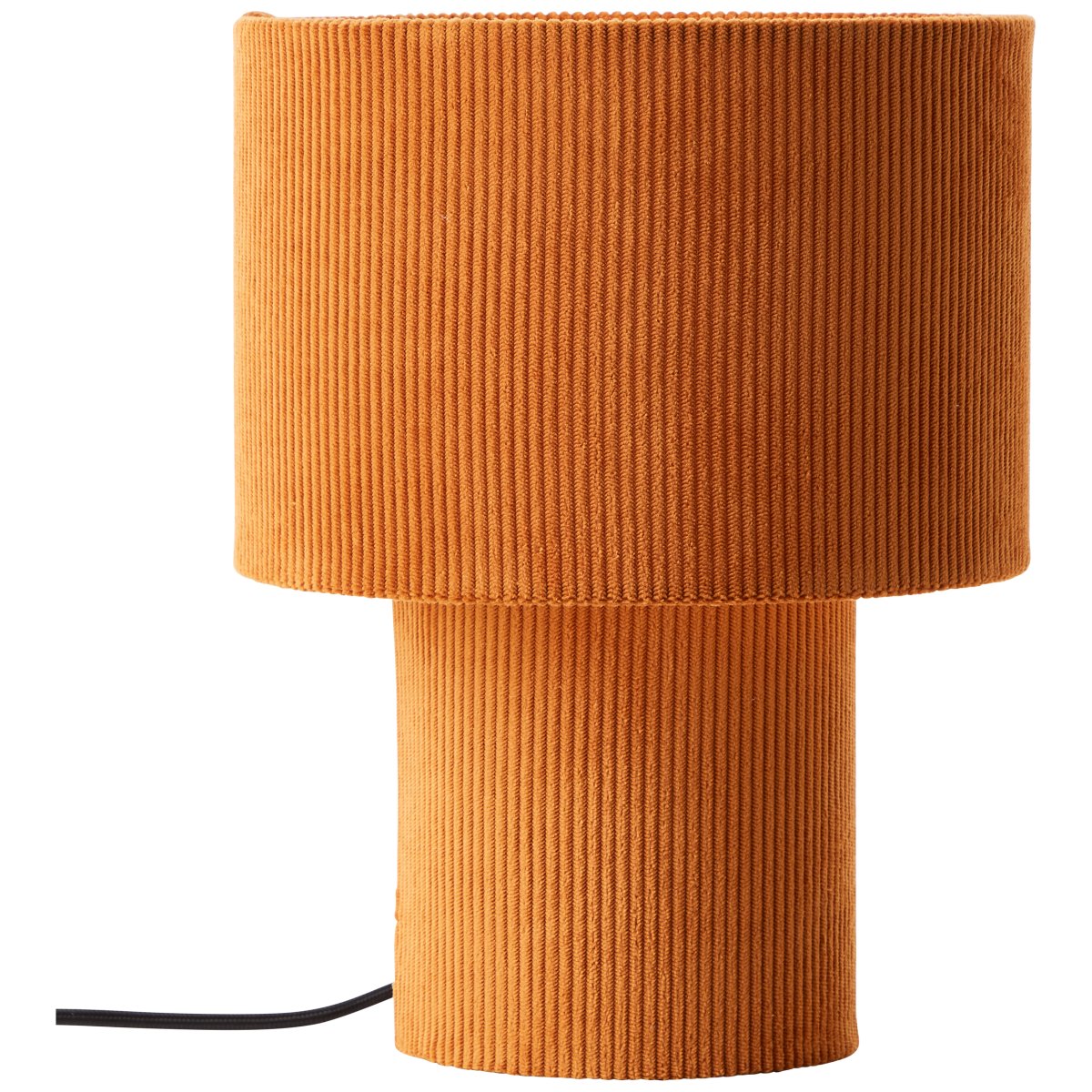 Tony 30cm Naranja lámpara de mesa De Brilliant - Con su combinaci&oacute;n de colores neutros, se combina con todos los estilos de interiores y crea una atm&oacute;sfera c&aacute;lida de inspiraci&oacute;n retro.