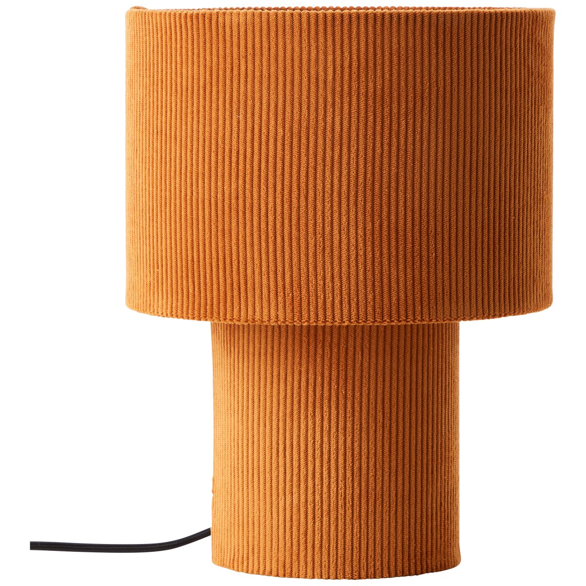 Tony 30cm Naranja lámpara de mesa De Brilliant - Con su combinaci&oacute;n de colores neutros, se combina con todos los estilos de interiores y crea una atm&oacute;sfera c&aacute;lida de inspiraci&oacute;n retro.