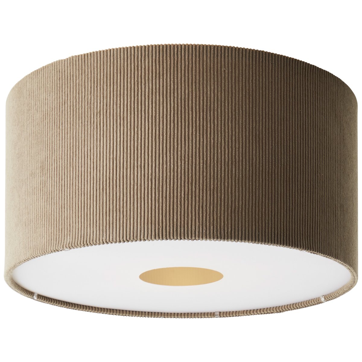 Tony Ø45 Marrón plafón De Brilliant - Esta elegante l&aacute;mpara de techo con pantalla de pana de alta calidad le da a cualquier habitaci&oacute;n un aspecto moderno y acogedor.