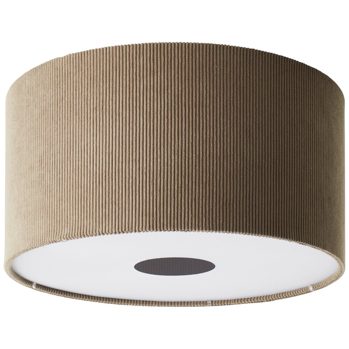 Tony Ø45 Marrón plafón De Brilliant - Esta elegante l&aacute;mpara de techo con pantalla de pana de alta calidad le da a cualquier habitaci&oacute;n un aspecto moderno y acogedor.