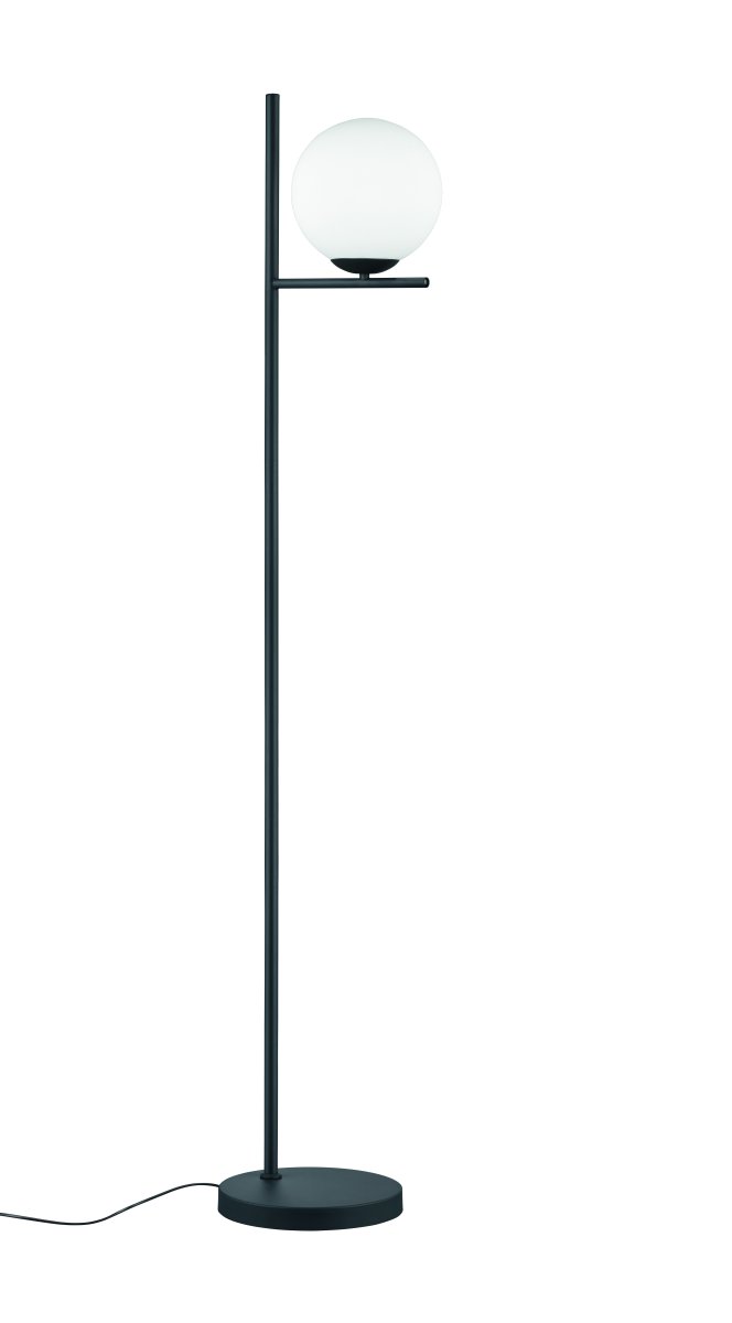 Pure Negro lámpara de pie De Trio Lighting - Ya sea que prefieras un estilo de diseño interior claro y sencillo o uno más divertido, la lámpara de pie PURE establece acentos decorativos y agrega un toque de elegancia a cualquier interior.