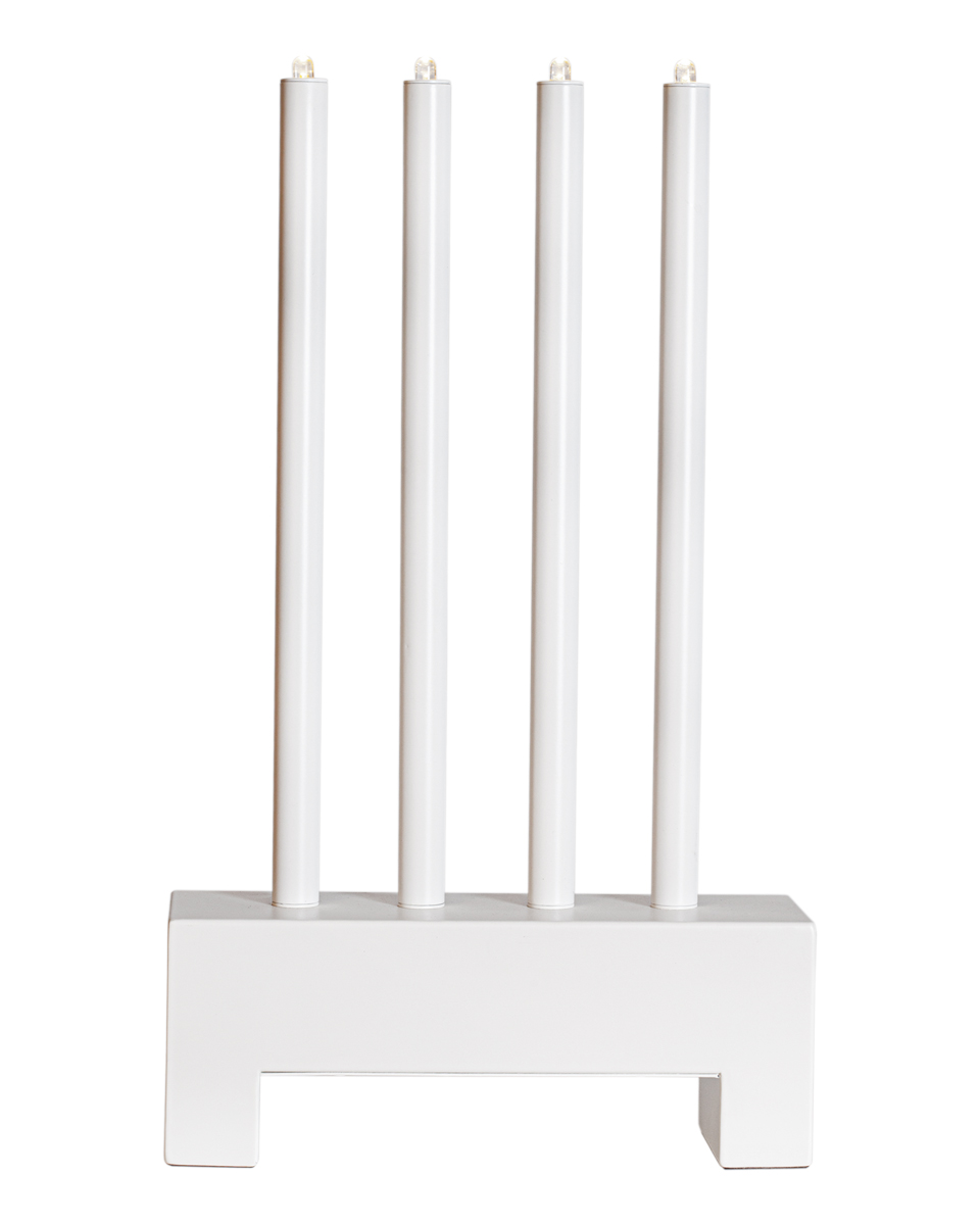 Twinkle Blanco mate De By Rydéns - Viene con cable de pl&aacute;stico transparente de 2 m, interruptor de encendido y enchufe.