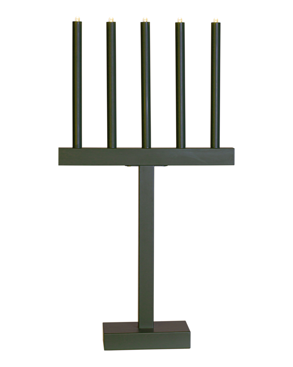 Glimmer Verde oscuro De By Rydéns - Este elegante candelabro de metal mide 74,5 cm de alto y 40,5 cm de largo, lo que lo convierte en un atractivo elemento en su hogar esta Navidad.