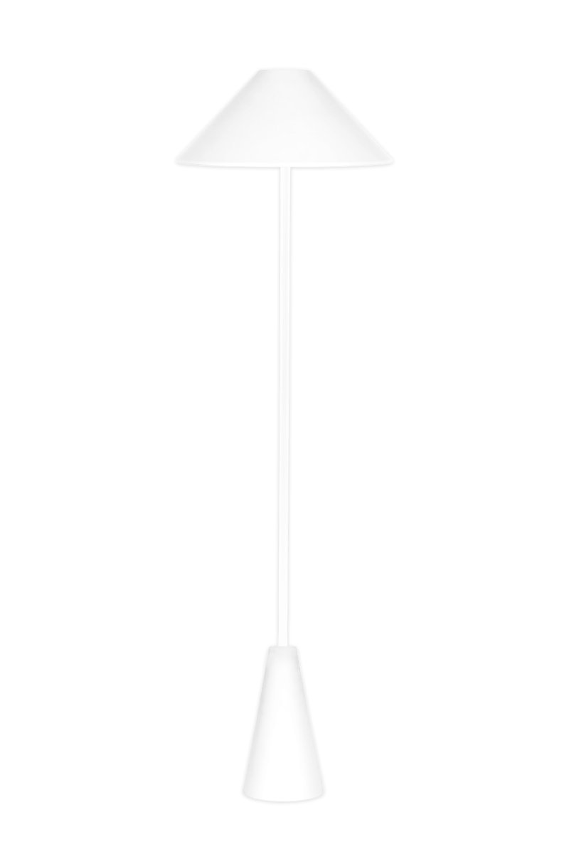 Cannes Blanco lámpara de pie De Globen Lighting - La l&aacute;mpara de pie Cannes se basa en un equilibrio de formas geom&eacute;tricas con un dise&ntilde;o minimalista y elegante que se adapta a diversos ambientes.