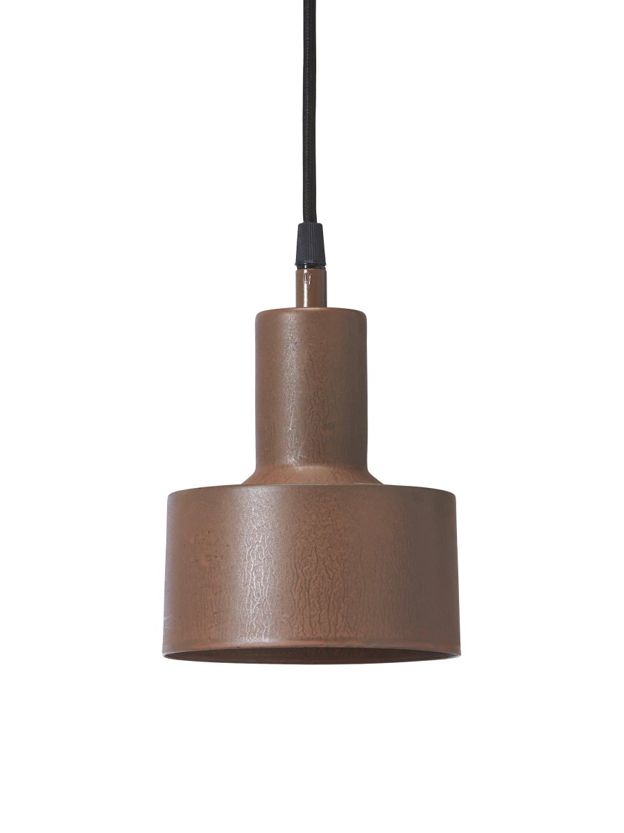 Solo Ø13 Óxido lámpara de ventana De PR Home - Cable textil negro de 3,5 metros, soporte para colgar y enchufe de pared.