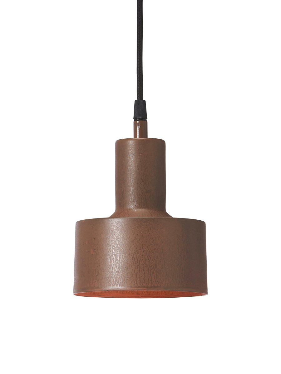 Solo Ø13 Óxido lámpara de ventana De PR Home - Cable textil negro de 3,5 metros, soporte para colgar y enchufe de pared.