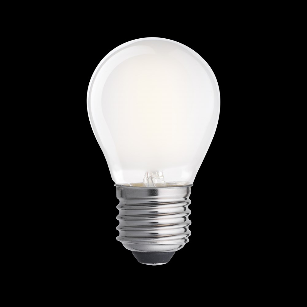 LED E27 globo mate 0,8W 2700K Blanco De Unison - Fuente de luz CLASSIC Globe Matte E27 con un efecto de 0,8 W y una luz c&aacute;lida de 2700 K proporciona una iluminaci&oacute;n suave y agradable.