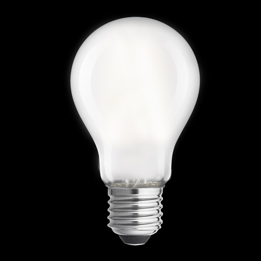 E27 normal mate 0,8W 2700K Blanco De Unison - CLASSIC L&aacute;mpara normal mate E27 con una potencia de 0,8 W y una agradable luz c&aacute;lida de 2700 K proporciona una luz suave y uniforme, ideal para la iluminaci&oacute;n general del hogar.