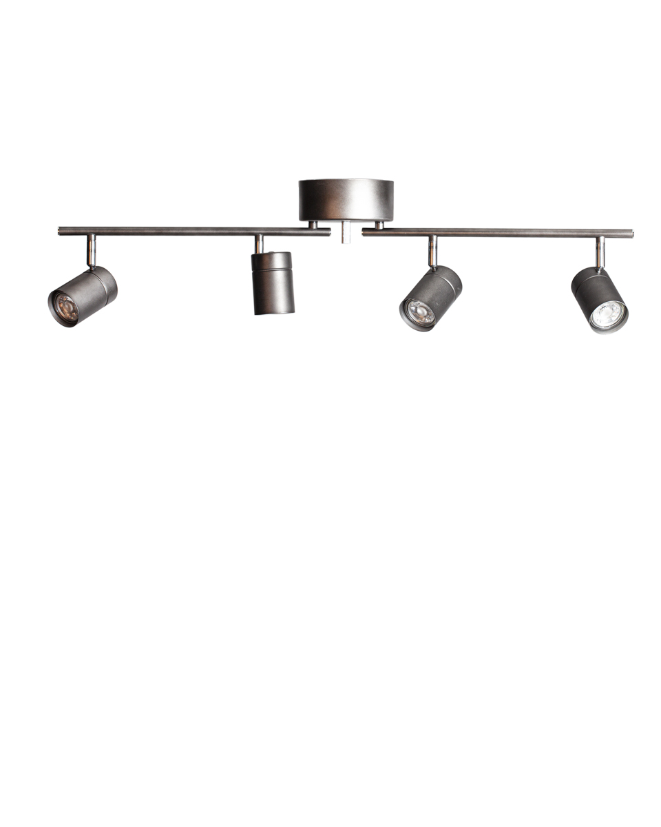 Correct 4 Gris acero foco de techo De By Rydéns - La l&aacute;mpara de techo Correct aporta a tu hogar un ambiente sutil y moderno, y se integra a la perfecci&oacute;n en pasillos, dormitorios, cocinas o salones.