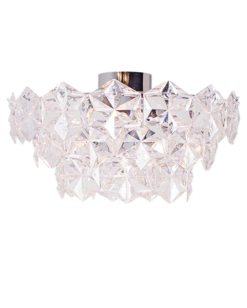 Monarque Ø50 Transparente cristal De By Rydéns - Esta l&aacute;mpara de techo es perfecta para quienes buscan una l&aacute;mpara de techo llamativa pero no tienen suficiente espacio para una l&aacute;mpara colgante.