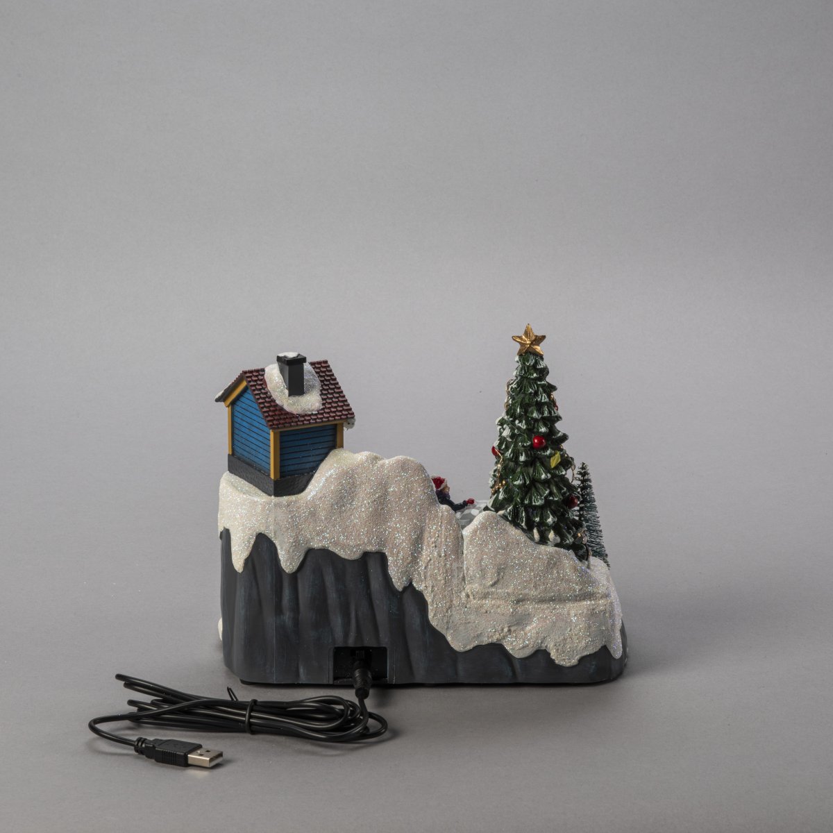 Paisaje Invernal LED 18cm Multicolor De Konstsmide - La iluminaci&oacute;n LED integrada brilla en diferentes colores y crea un ambiente acogedor en el hogar.