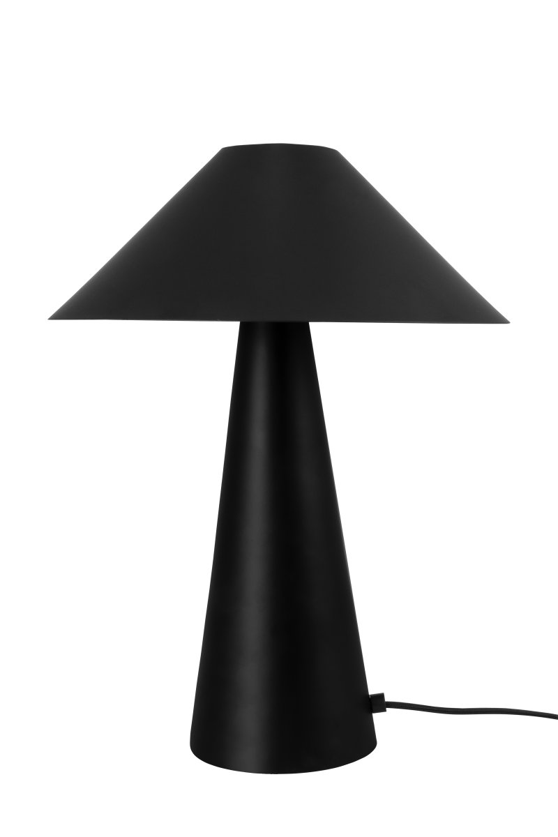 Cannes 40cm Negro lámpara de mesa De Globen Lighting - Cannes se basa en un equilibrio de formas geom&eacute;tricas con un dise&ntilde;o minimalista y elegante que se adapta a diversos ambientes.