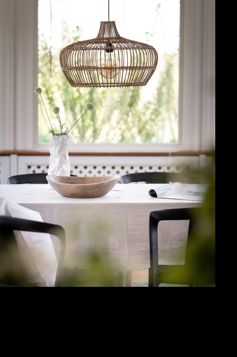 Kisha Pantalla Ø50 Excl. Colgante Naturaleza Lámpas de techo De PR Home - Al ser un material natural, crece mejor bajo un techo, en una habitaci&oacute;n acristalada o en interiores.