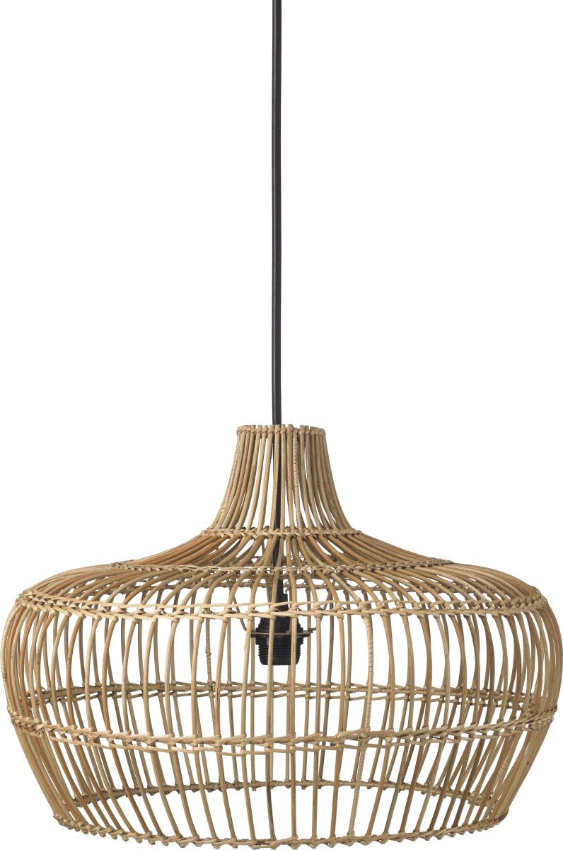 Kisha Pantalla Ø50 Excl. Colgante Naturaleza Lámpas de techo De PR Home - Al ser un material natural, crece mejor bajo un techo, en una habitaci&oacute;n acristalada o en interiores.