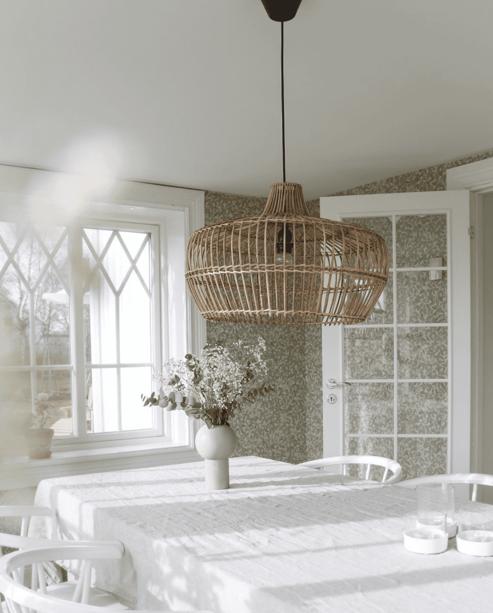 Kisha Pantalla Ø50 Excl. Colgante Naturaleza Lámpas de techo De PR Home - Al ser un material natural, crece mejor bajo un techo, en una habitaci&oacute;n acristalada o en interiores.