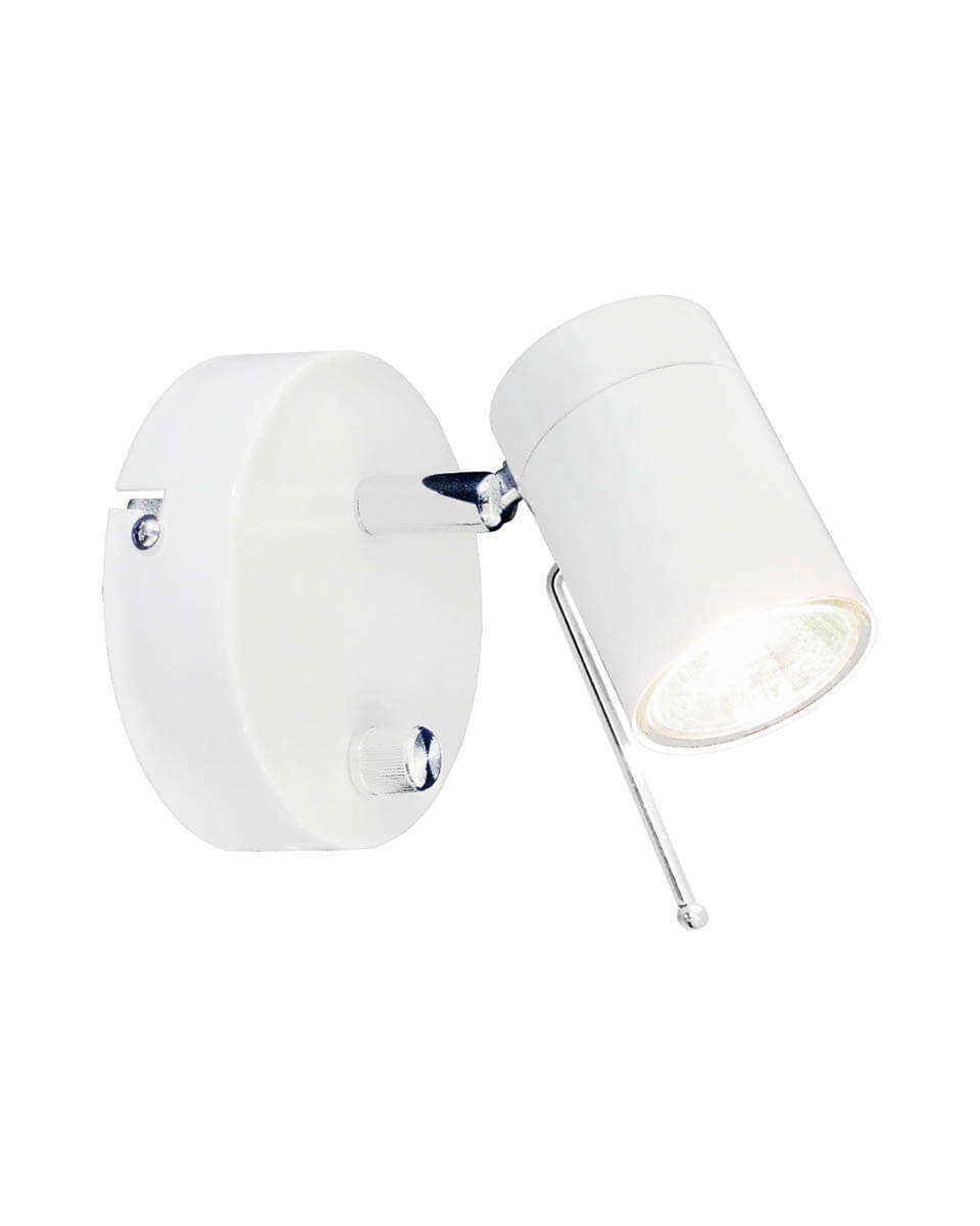Correct Blanco lámpara de lectura De By Rydéns - La l&aacute;mpara de pared Correct es una luminaria elegante y minimalista con cabezal ajustable, que permite personalizar la iluminaci&oacute;n.