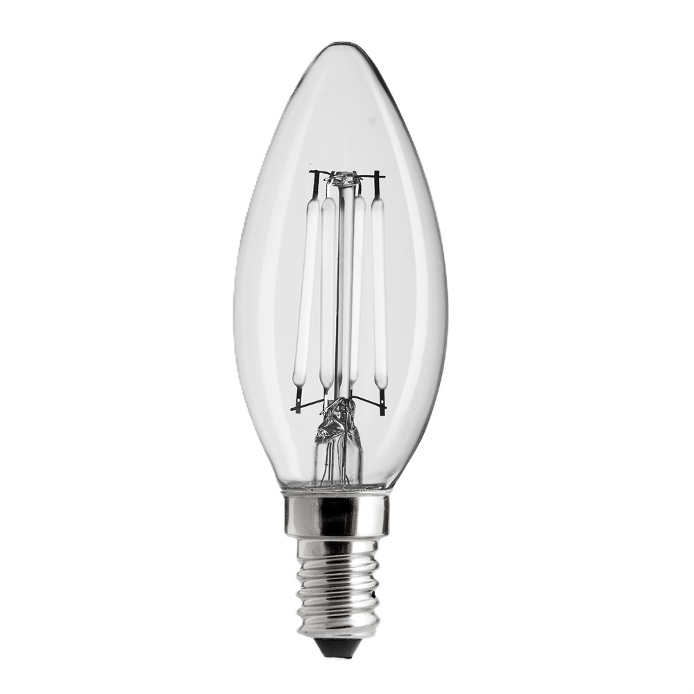 LED E14 Tipo Vela 4W 2700K Regulable Transparente De Unison - 
