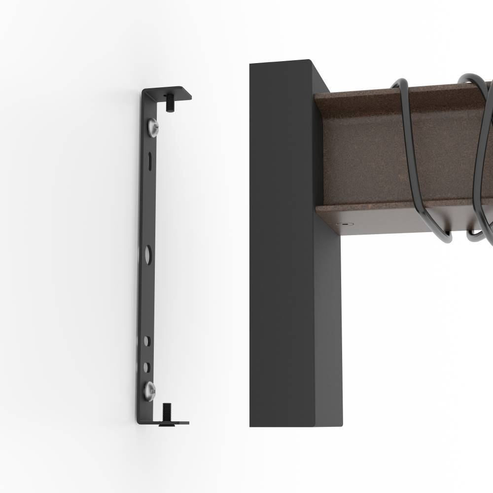 Townshend Marrón lámpara de pared De Eglo - Los robustos detalles de color &oacute;xido y el cable visible le dan a la l&aacute;mpara un toque r&uacute;stico, mientras que la bombilla expuesta subraya el estilo industrial.