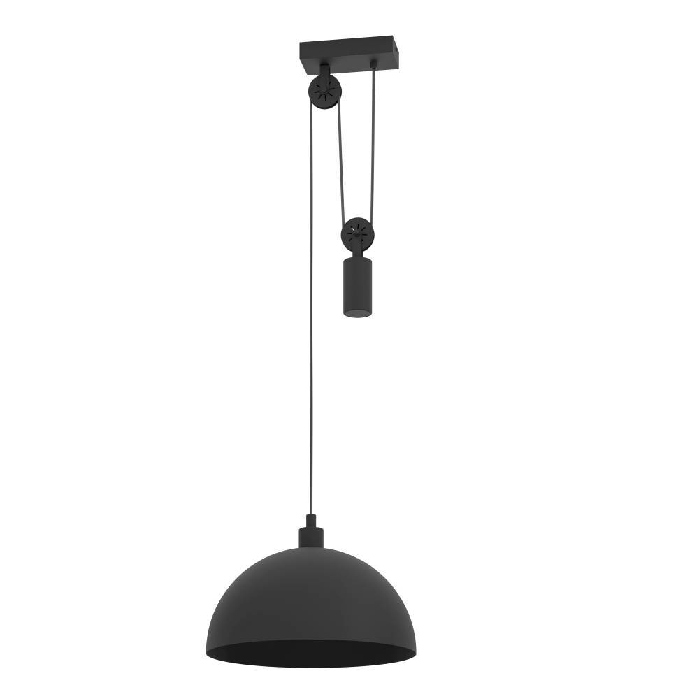 Winkworth Ø38 Negro Lámpas de techo De Eglo - Gracias al acabado negro mate y al mecanismo de elevaci&oacute;n &uacute;nico, puede ajustar f&aacute;cilmente la altura para lograr la intensidad de luz perfecta.