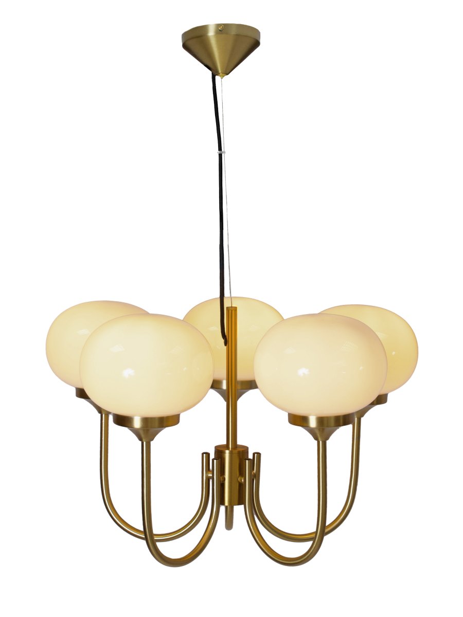 Elsy 5 Ø56 Latón cepillado Lámpas de techo De PR Home - Esta lámpara de techo de latón cepillado combina una elegancia atemporal con una luz cálida y acogedora.