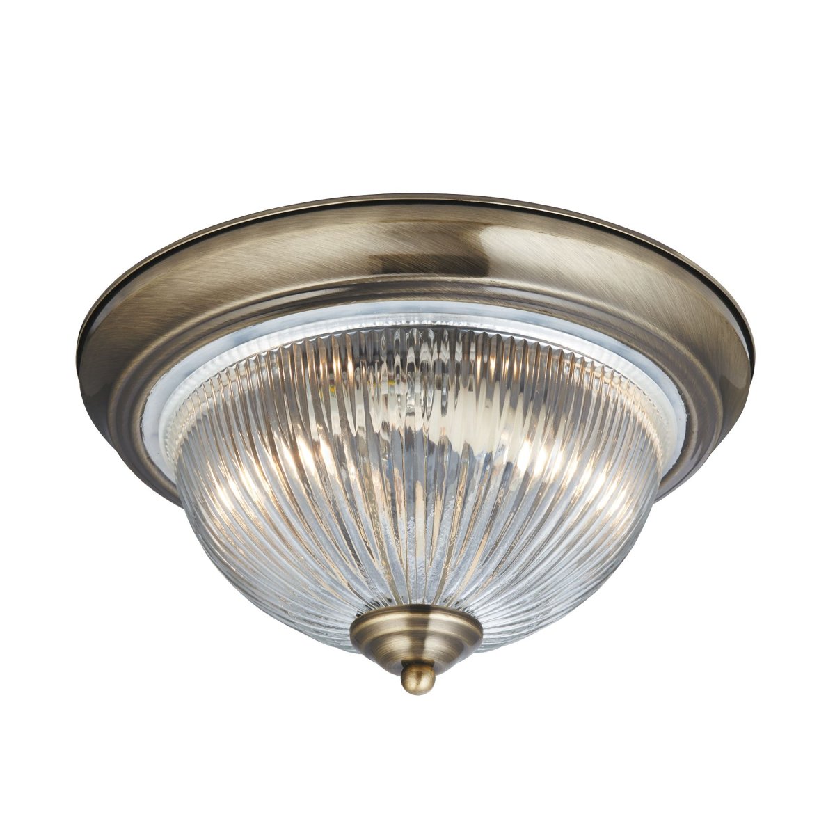 American Diner Ø30 Latón antiguo lámpara de baño De Searchlight - Esta l&aacute;mpara de techo de lat&oacute;n antiguo a&ntilde;ade un toque cl&aacute;sico y elegante a su ba&ntilde;o.