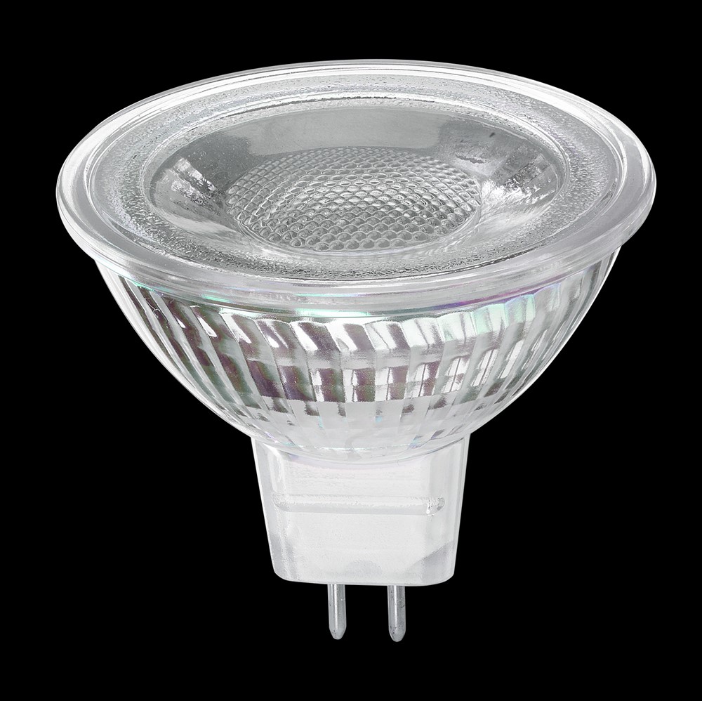 MR16 GU5,3 5W 2700K Regulable Transparente De Unison - Con su tama&ntilde;o compacto y alta calidad de luz, es una excelente opci&oacute;n para instalaciones residenciales y comerciales donde se requiere una iluminaci&oacute;n precisa y controlada.