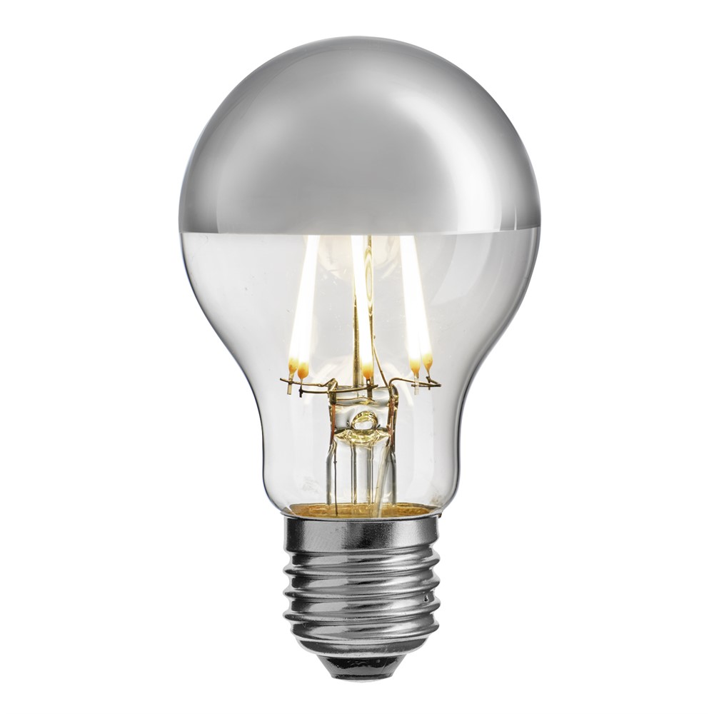 E27 Con Parte Superior Espejada 6W 2700K Regulable Transparente De Unison - Es regulable, lo que le permite ajustar la intensidad de la luz seg&uacute;n sea necesario, y tiene un CRI (&iacute;ndice de reproducci&oacute;n crom&aacute;tica) de m&aacute;s de 90, lo que garantiza una excelente reproducci&oacute;n del color.