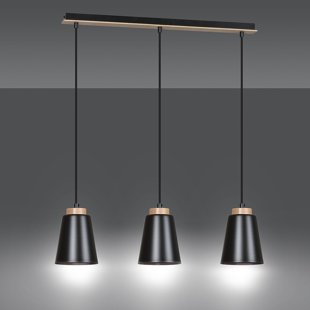 Bolero 66cm Negro Lámpas de techo De Emibig Lighting - La lámpara de techo Bolero de estilo escandinavo es una excelente opción para la sala de estar, el dormitorio o la oficina en casa.