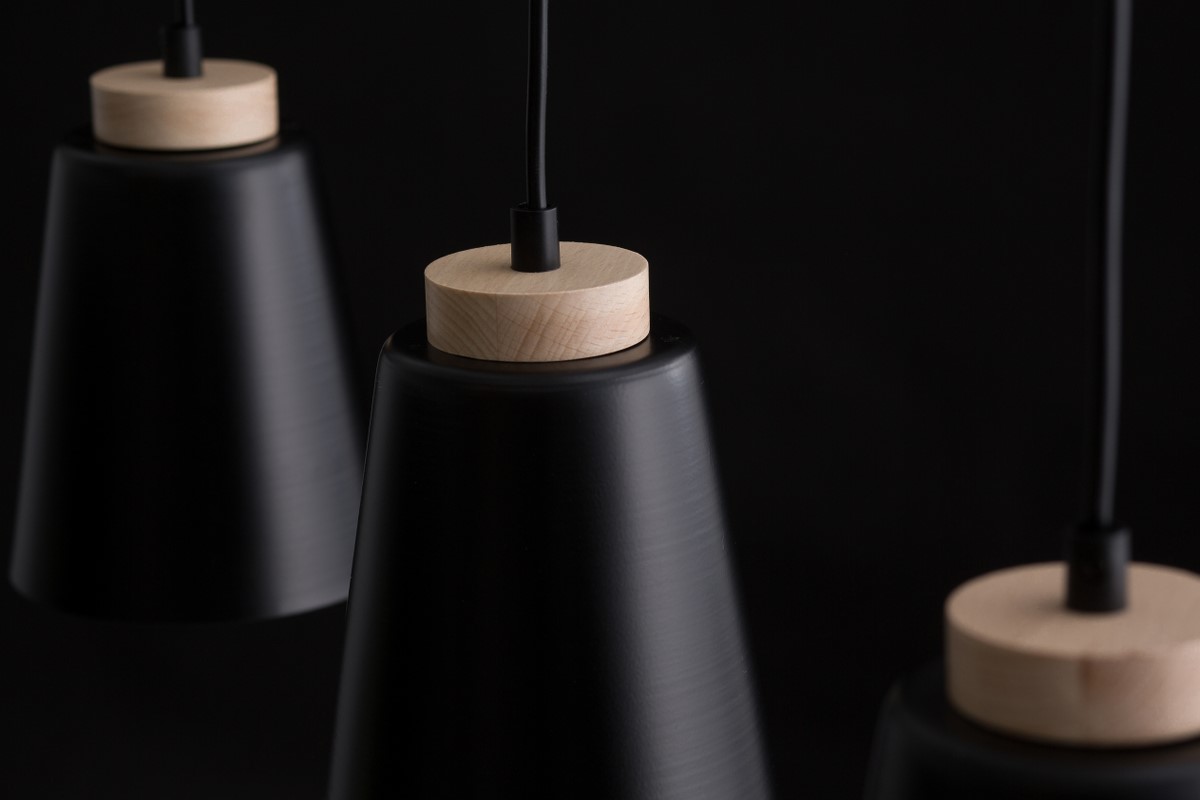 Bolero 66cm Negro Lámpas de techo De Emibig Lighting - La lámpara de techo Bolero de estilo escandinavo es una excelente opción para la sala de estar, el dormitorio o la oficina en casa.