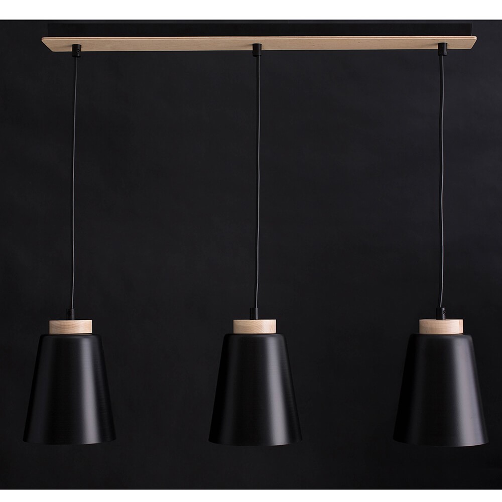 Bolero 66cm Negro Lámpas de techo De Emibig Lighting - La lámpara de techo Bolero de estilo escandinavo es una excelente opción para la sala de estar, el dormitorio o la oficina en casa.
