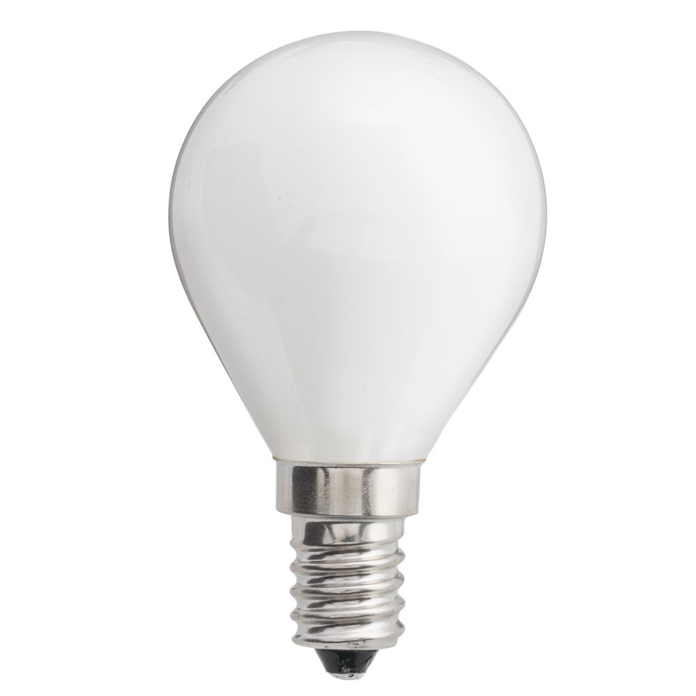 LED E14 globo opal 4W 3000K Regulable Blanco De Unison - Con una temperatura de color de 3000K, emite una luz blanca c&aacute;lida que es adecuada para zonas donde se desea un ambiente suave y c&aacute;lido.